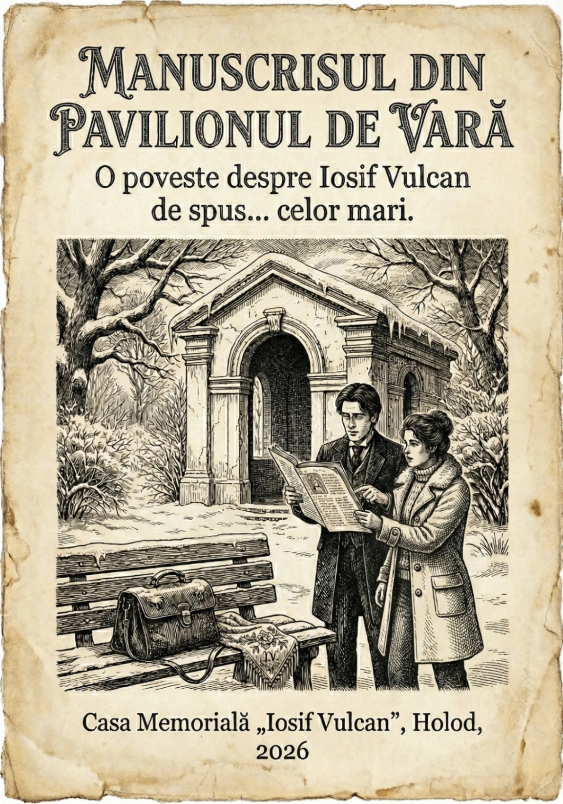 Coperta nuvelei „Manuscrisul din pavilionul de vară”
