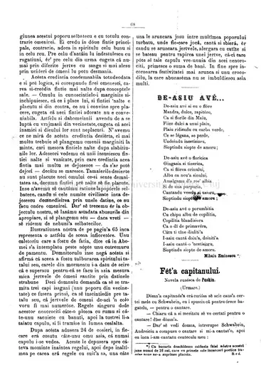 „De-aș avea” — revista „Familia”, 1866